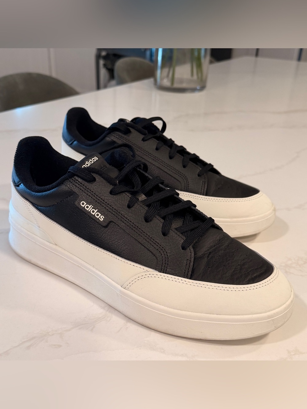 Adidas Aspyre Black and White Low-Profile Men's Sneakers 13US
